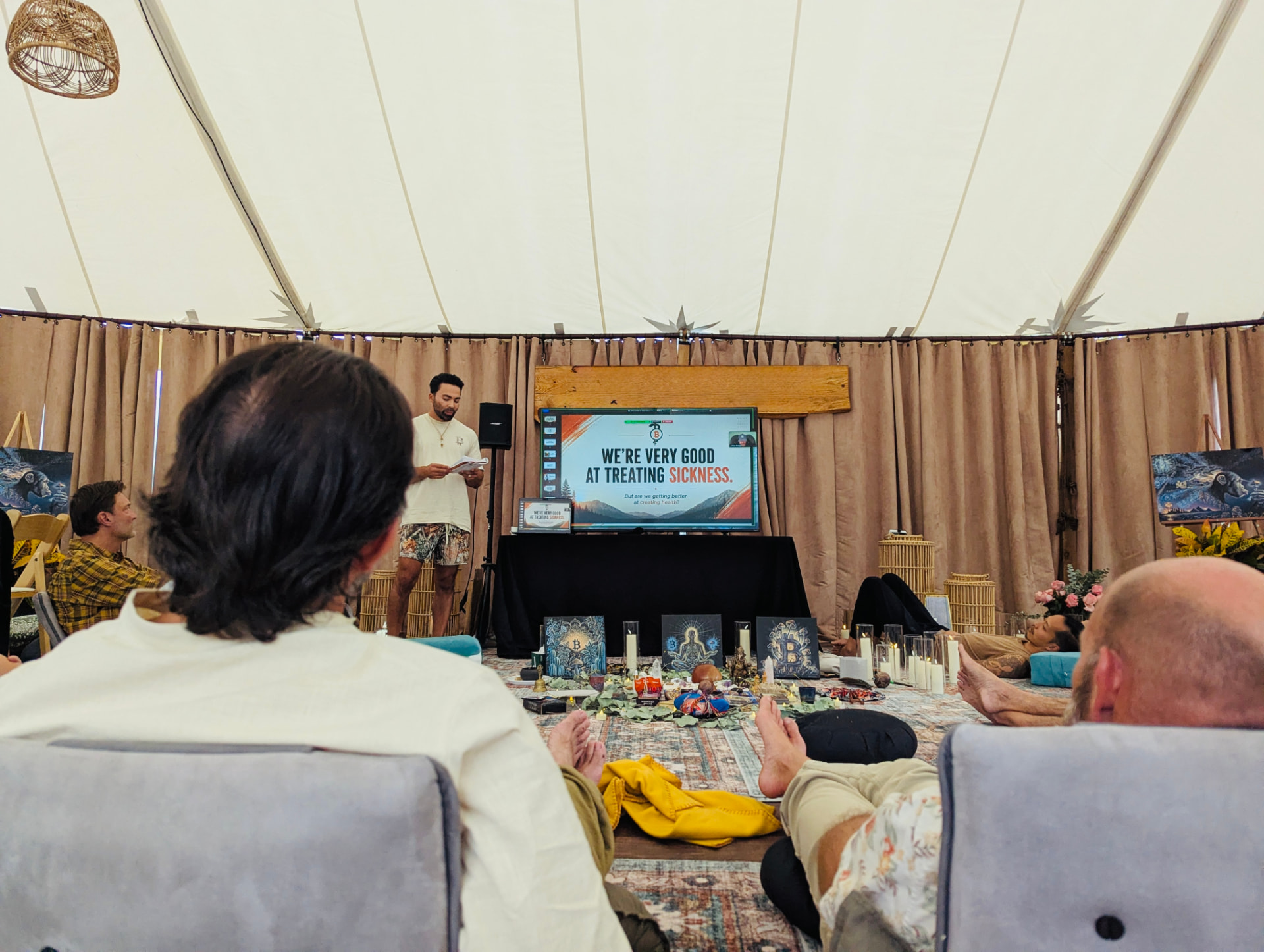 Scene 2 from the first Beyond Bitcoin gathering